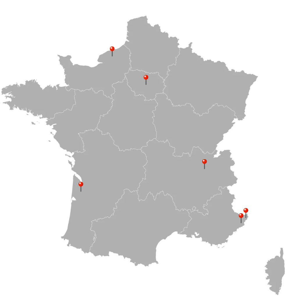 carte de france snadec